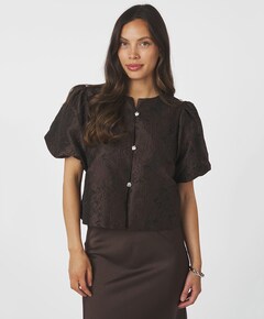 Dames blouse bruin