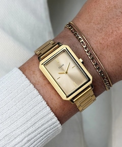 Dames horloge gift set goud