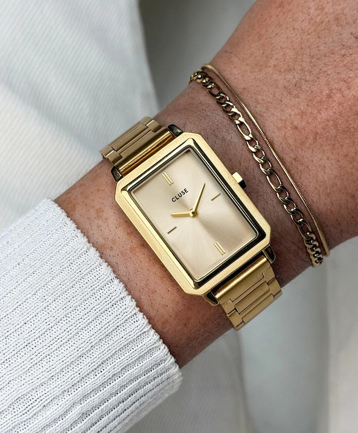 Dames horloge gift set goud