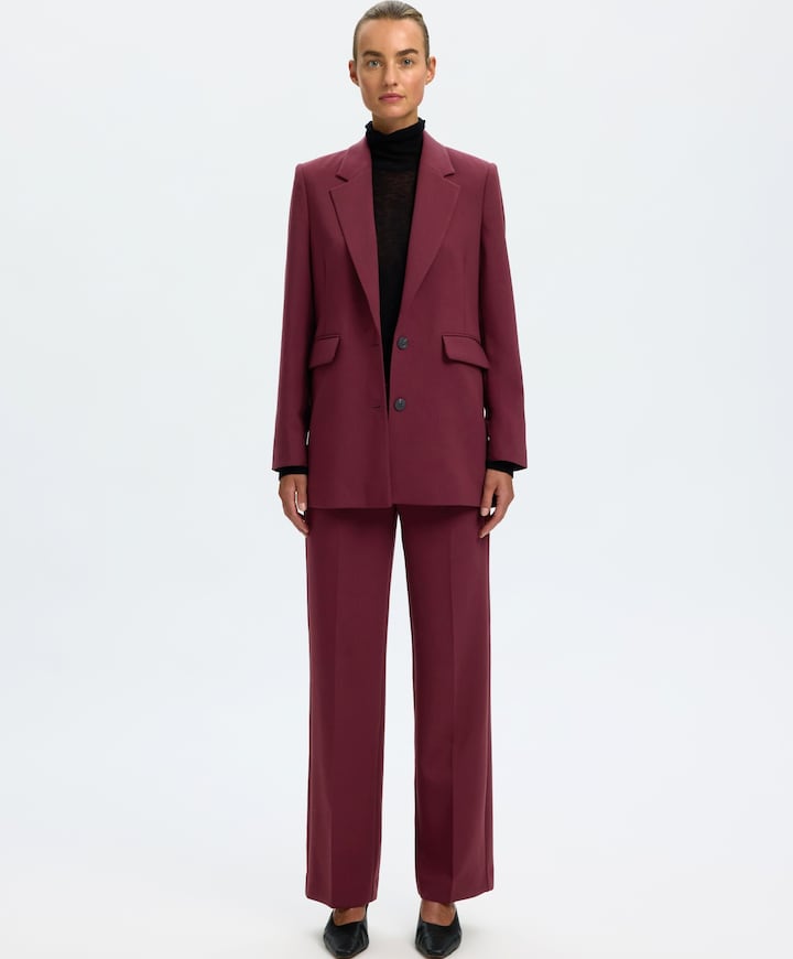 Dames blazer bordeaux