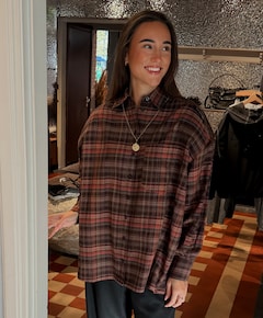 Dames blouse bruin