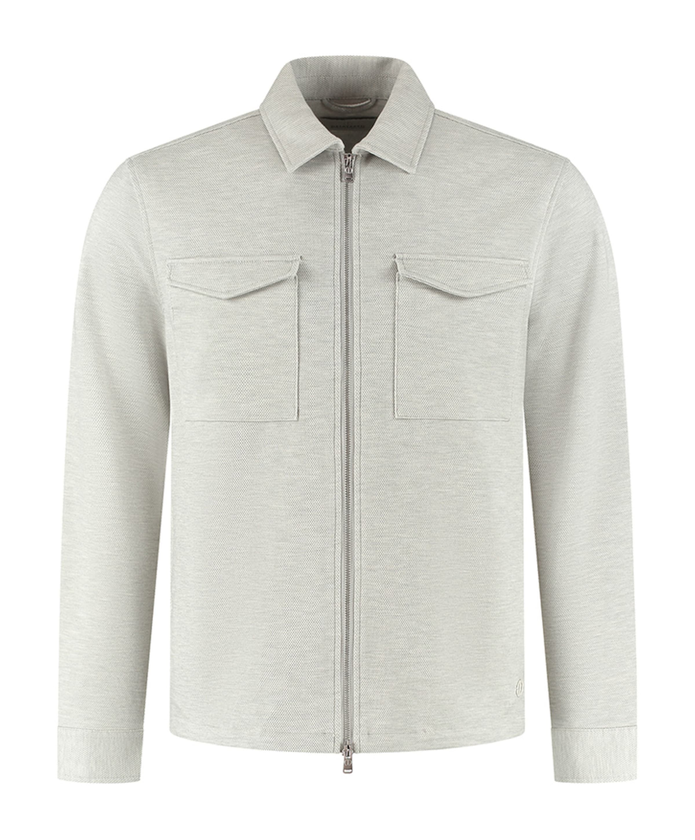 Heren overshirt grijs