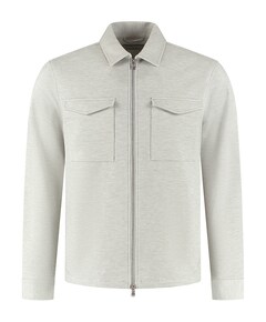 Heren overshirt grijs