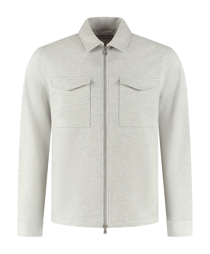 Heren overshirt grijs