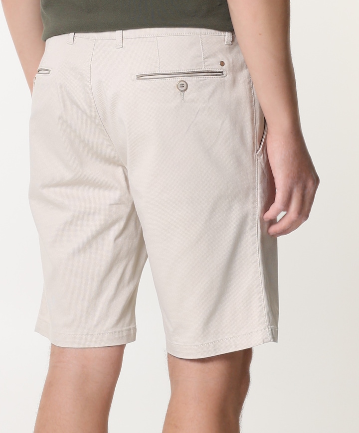 Flat Front Shorts Collection heren korte broek beige
