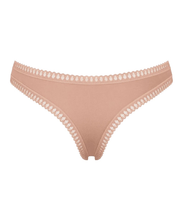 Dames string beige