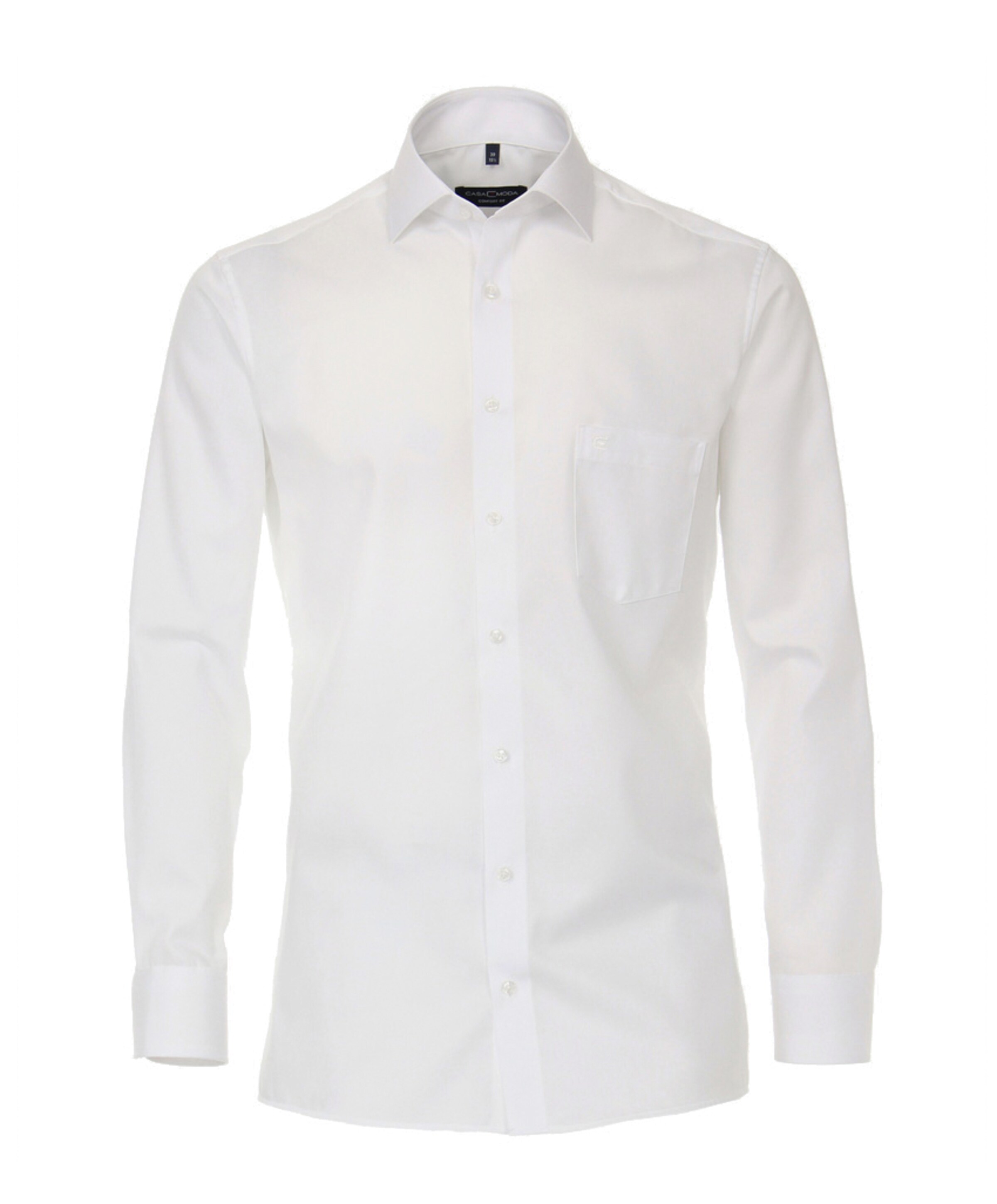Heren overhemd lange mouw wit