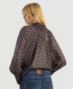Dames blouse bruin