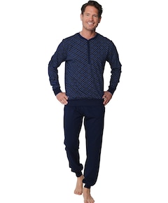 Heren pyjamaset blauw