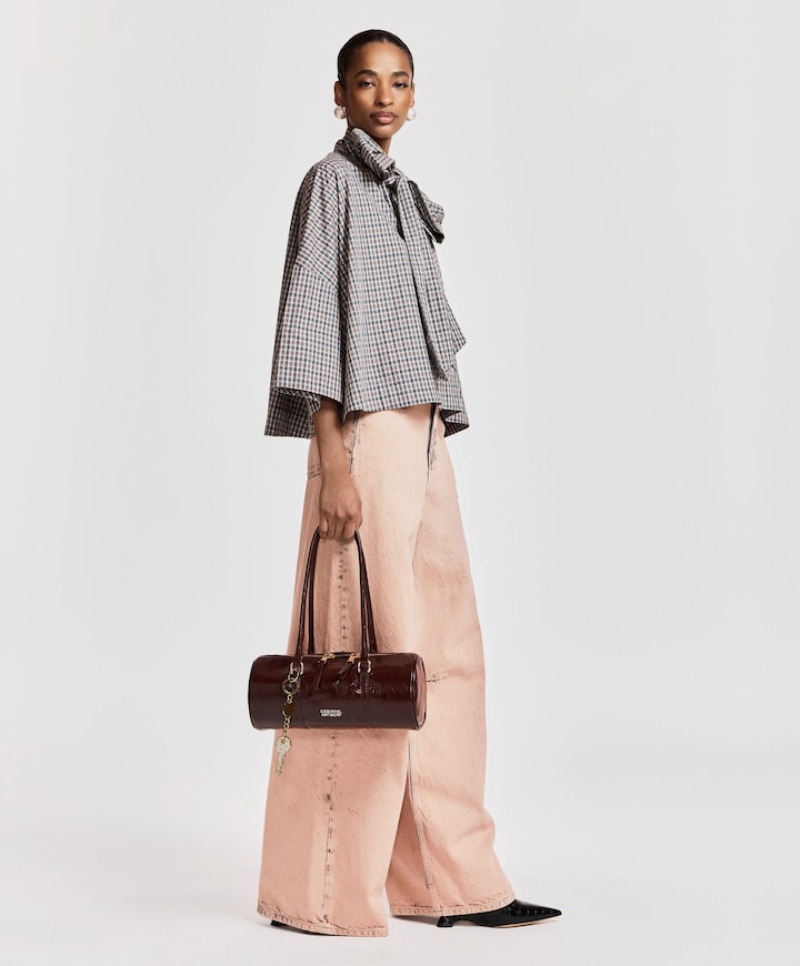 Dames blouse grijs