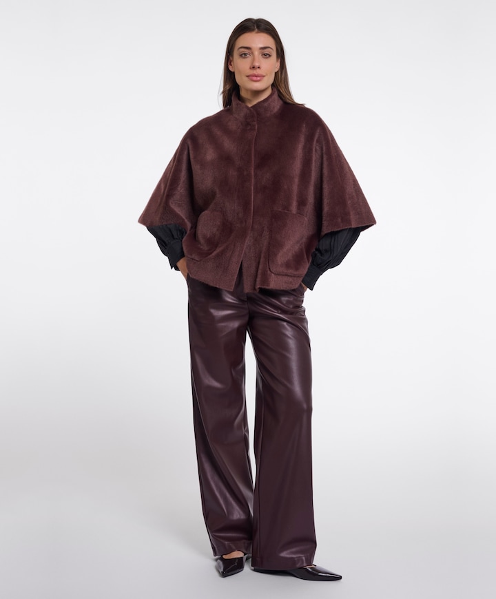 Dames cape bruin