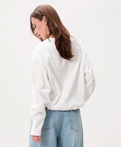 Dames longsleeve ecru