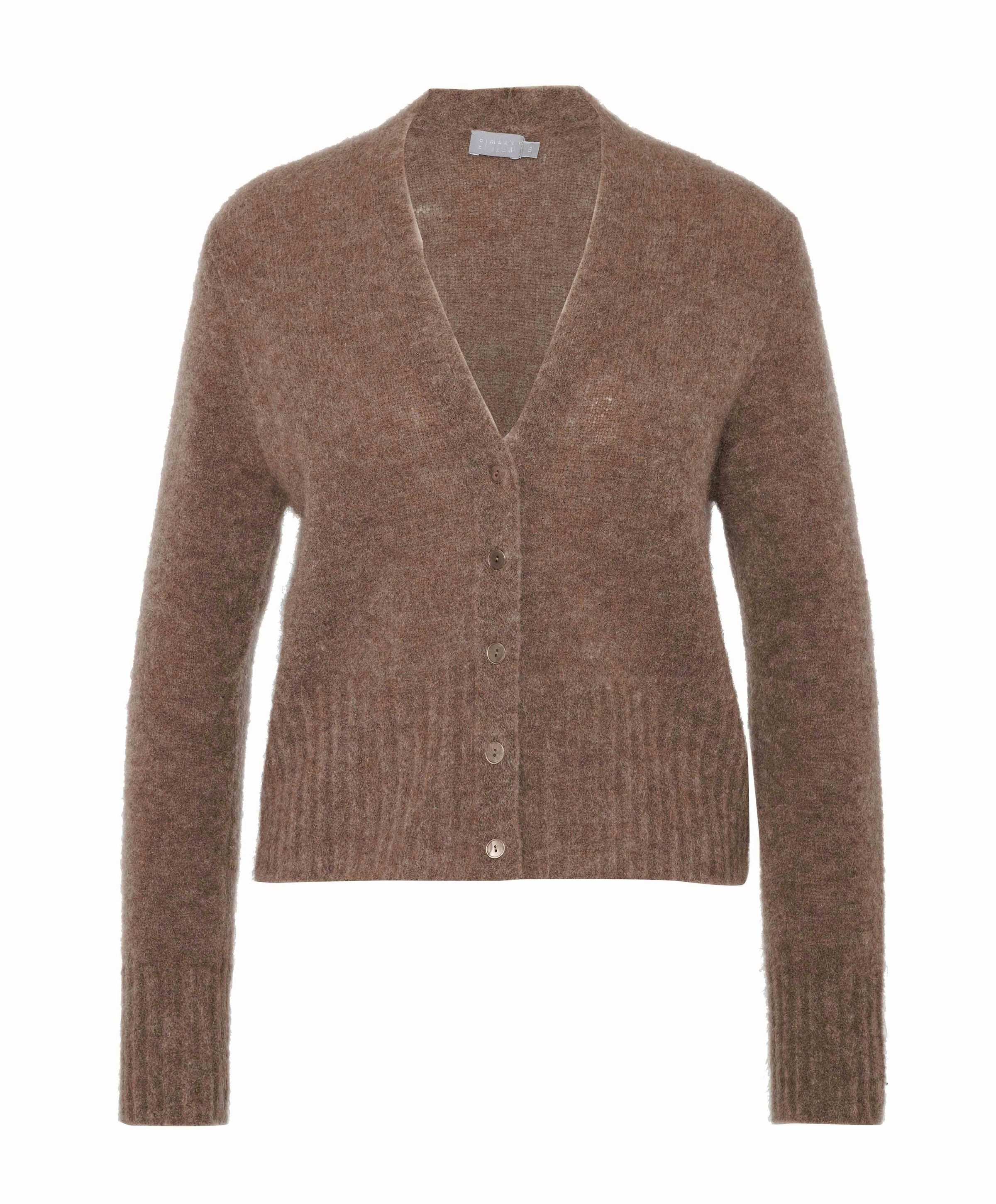 Dames vest bruin