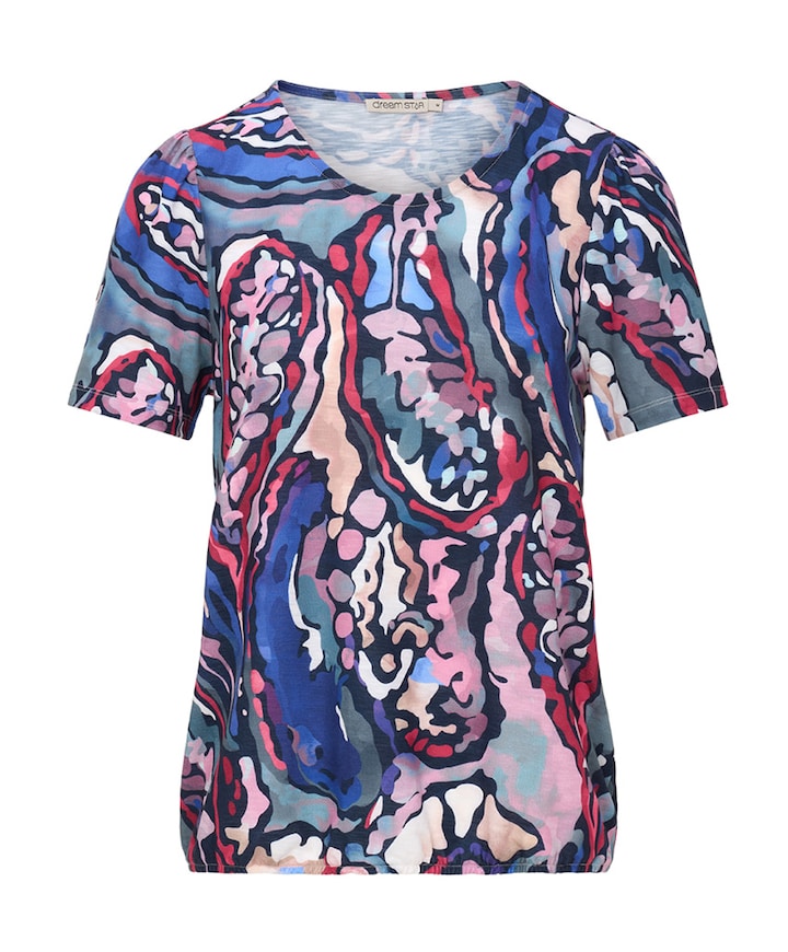 Dames t-shirt multicolor