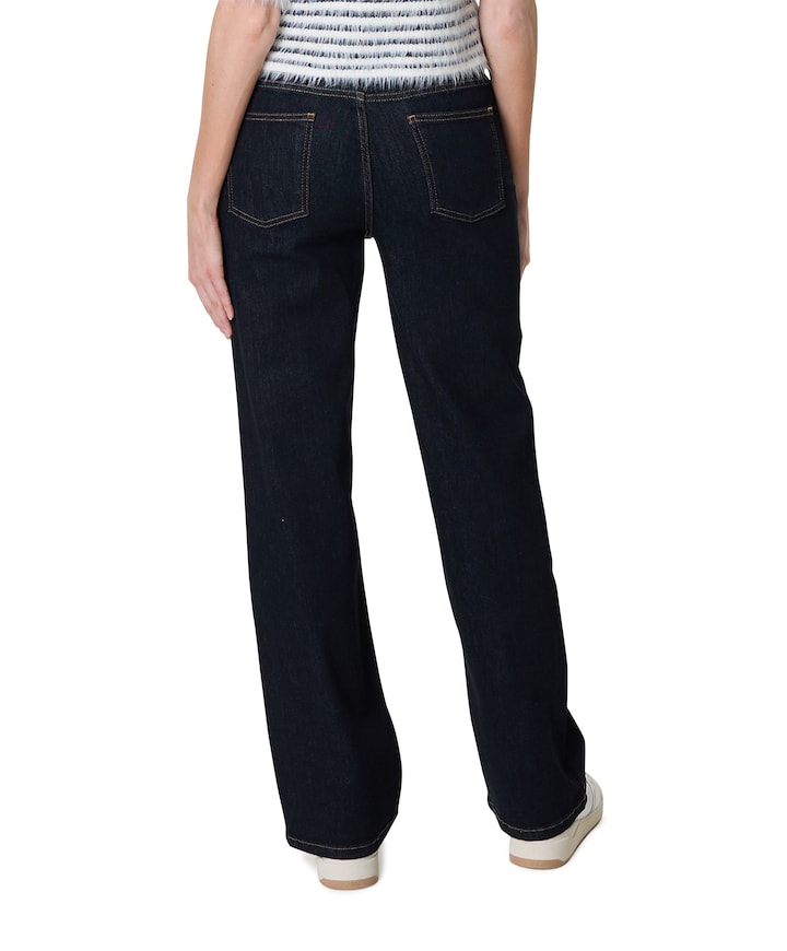 Wide leg dames jeans blauw