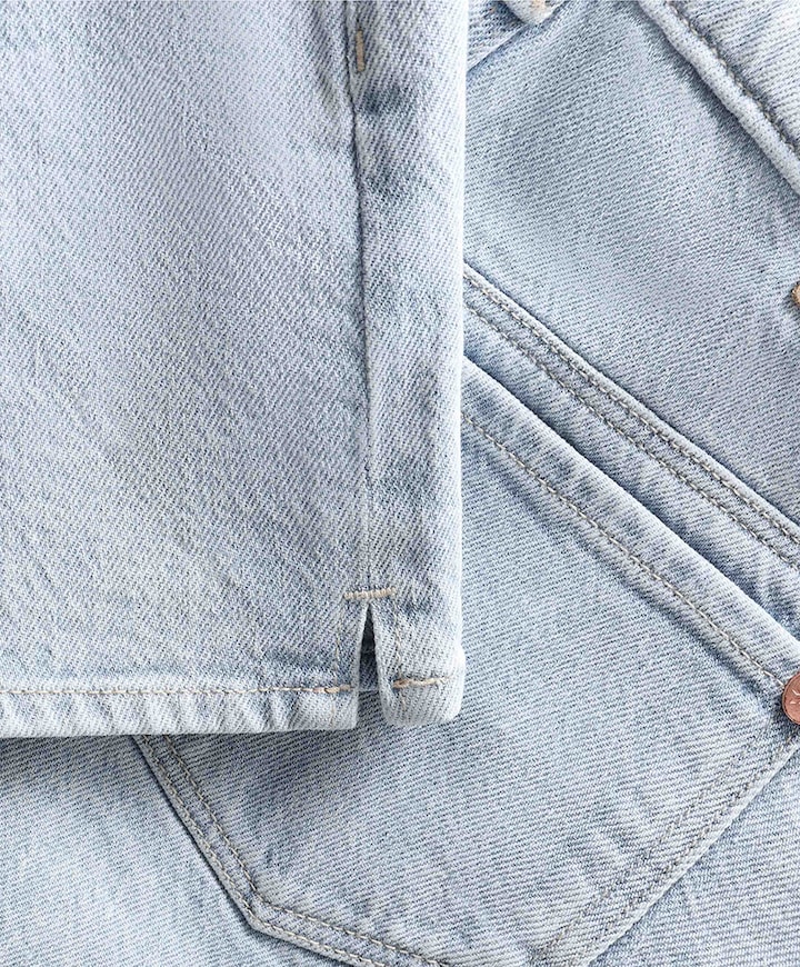 Wide Denim Light meisjes korte broek blauw