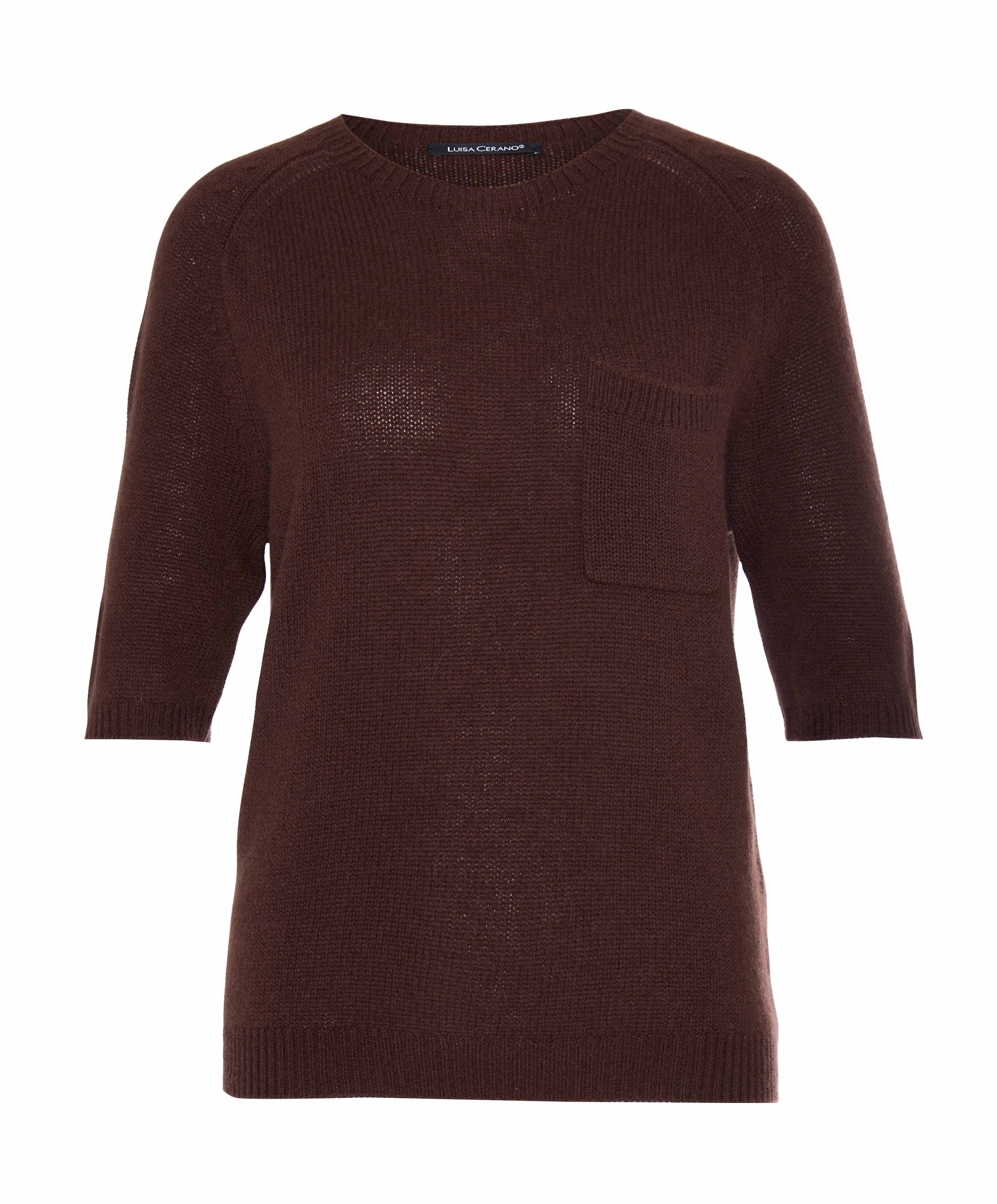 Dames top bruin