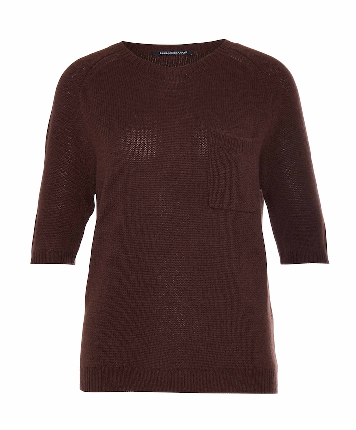 Dames top bruin