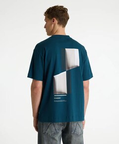 Heren T-shirt blauw