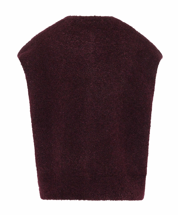 Dames gilet bordeaux
