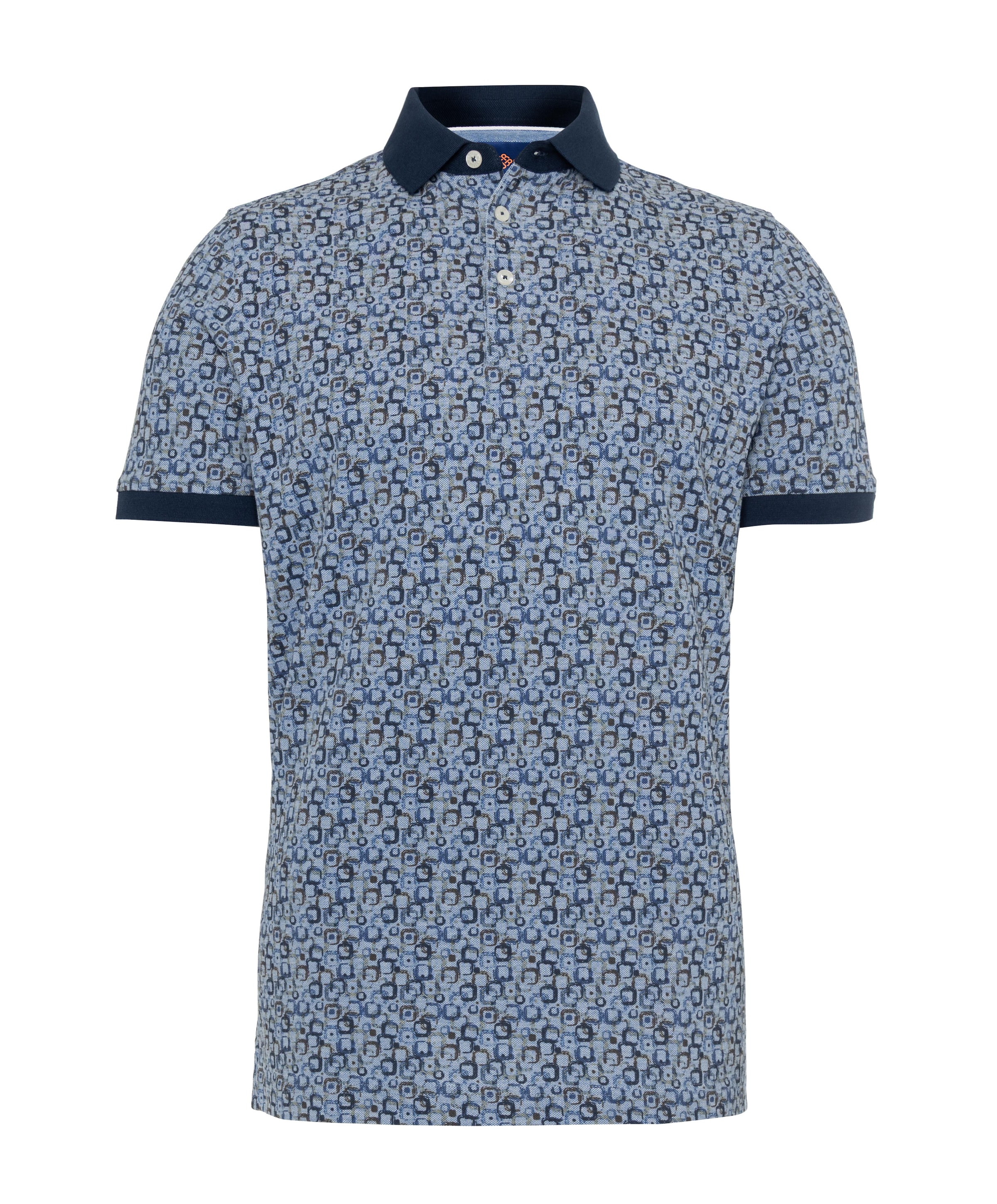 Heren polo blauw