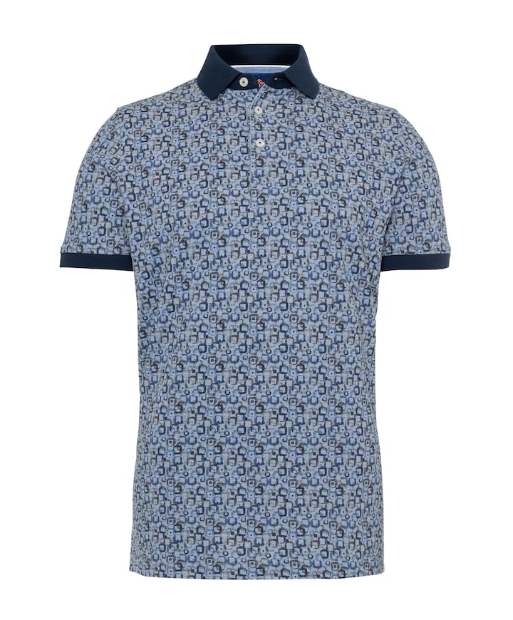 Heren polo blauw
