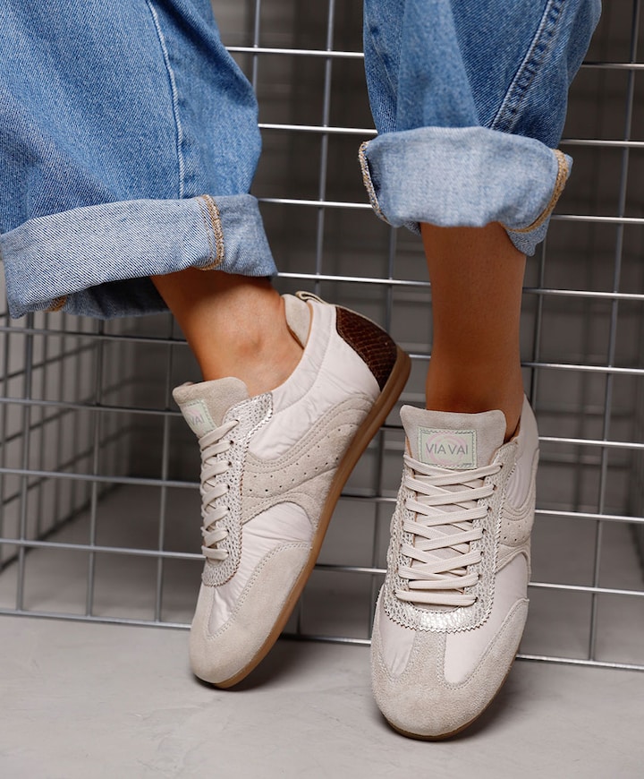 June Haylee dames sneakers beige