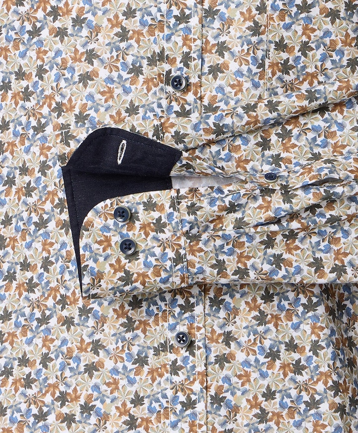 Overhemd lange mouw blauw