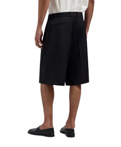 Tropical Wool Blend heren korte broek zwart