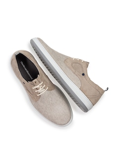 heren veterschoenen beige