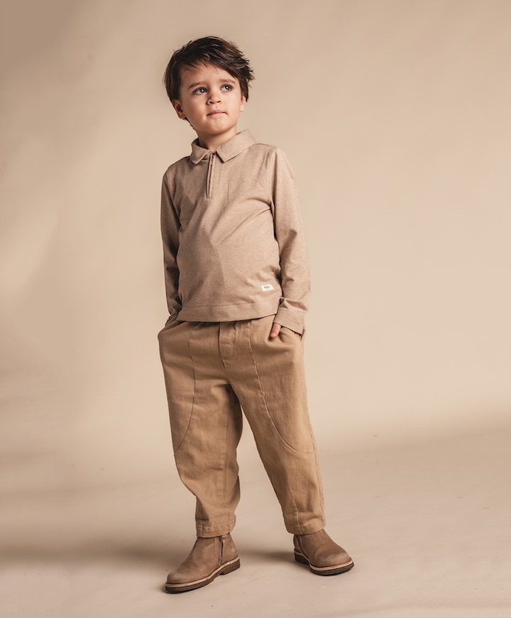 Jongens trui beige