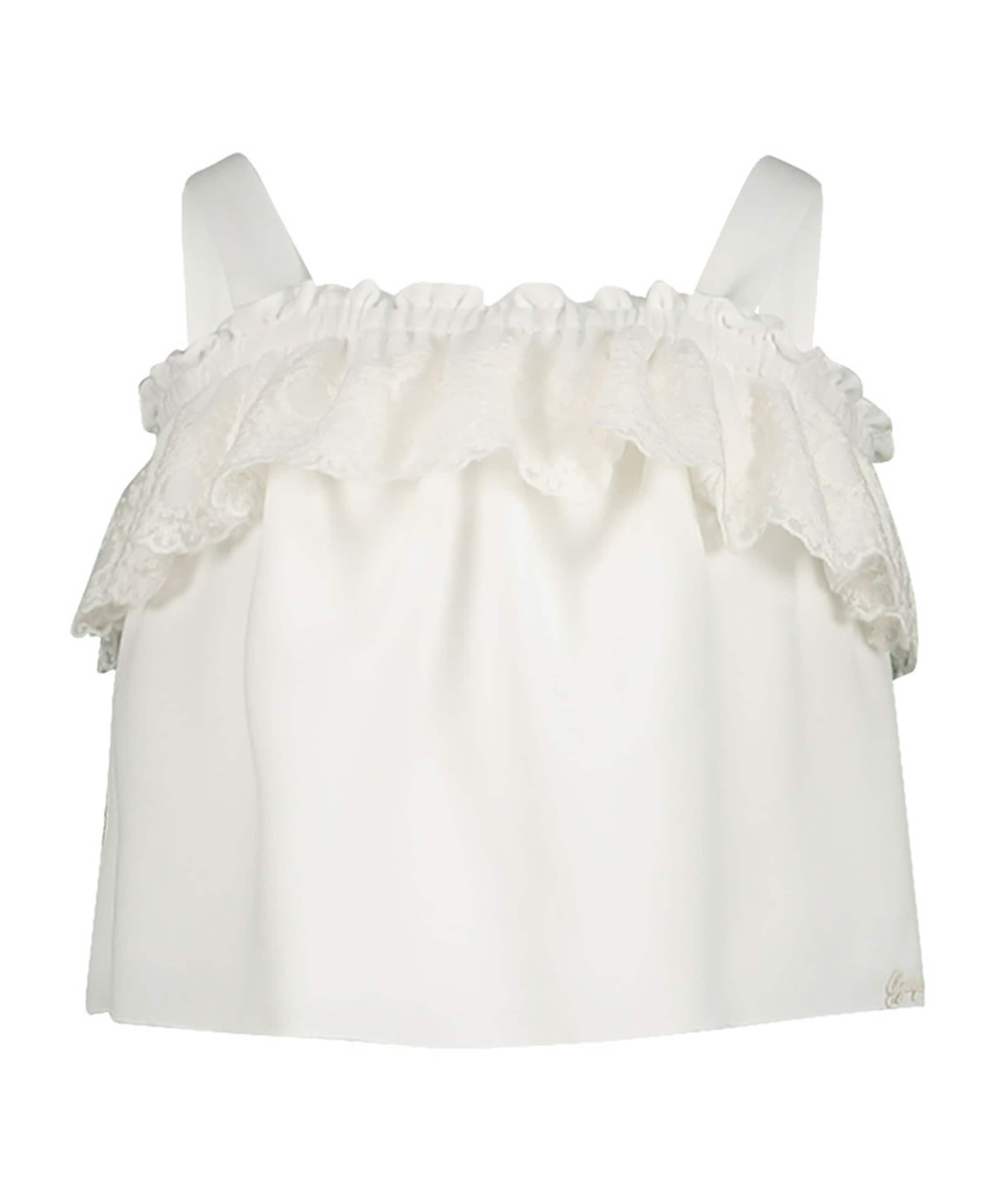 Meisjes t-shirt ecru