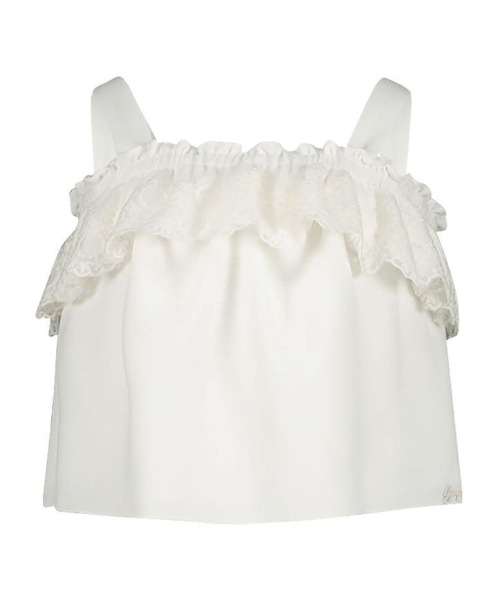 Meisjes t-shirt ecru