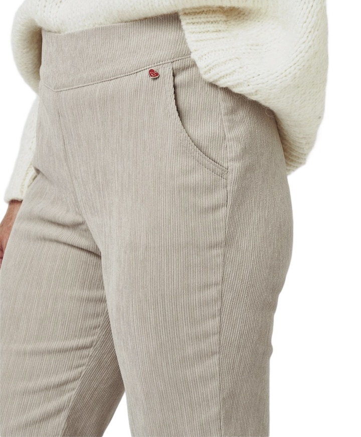 Scarlet Wide Leg dames broek beige