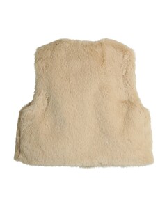 Meisjes gilet beige