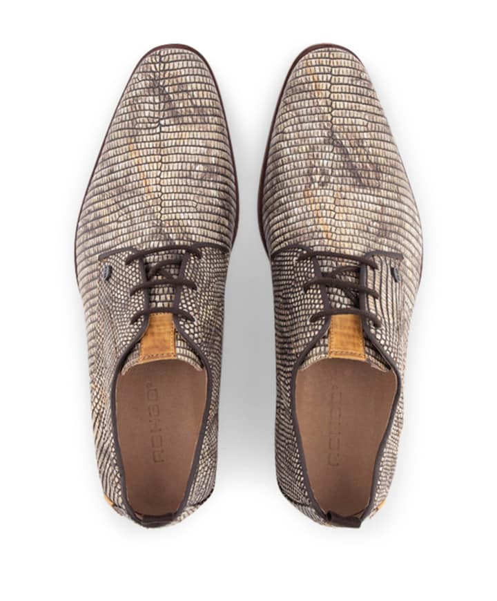Greg Marble heren veterschoenen beige
