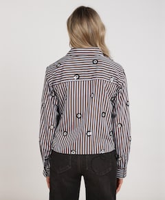 Dames blouse bruin