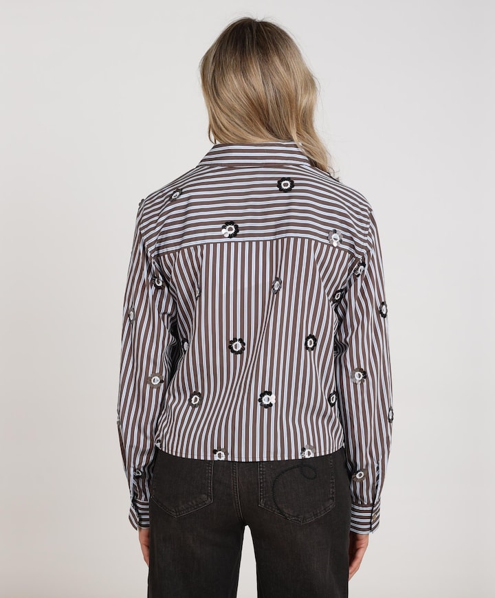 Dames blouse bruin