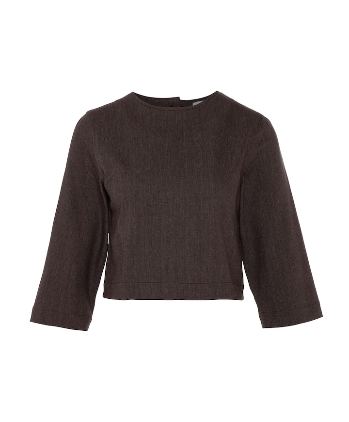 Dames blouse bruin