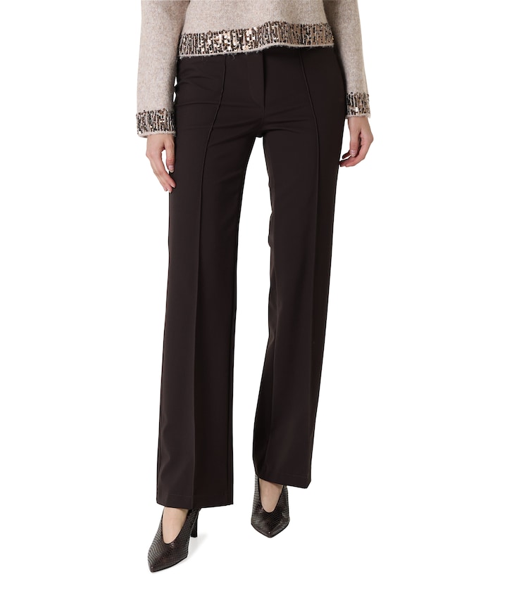 Pull On Slim dames broek bruin