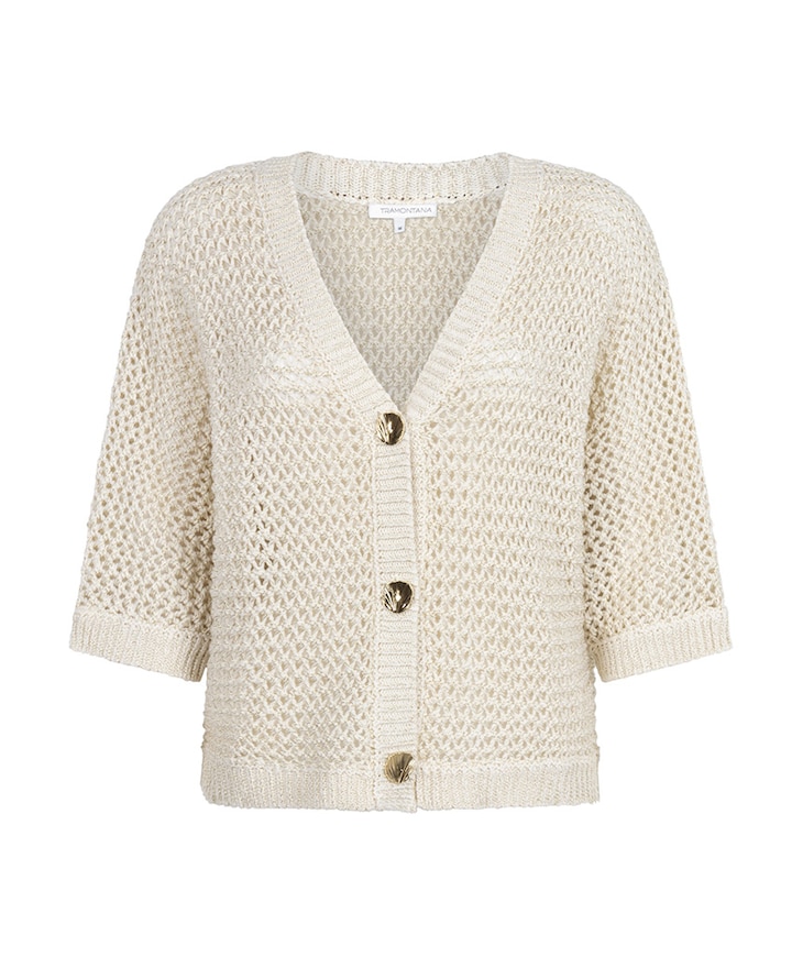 Dames vest beige