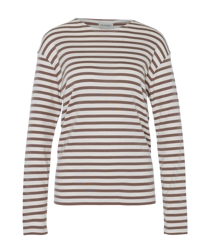 Dames longsleeve beige