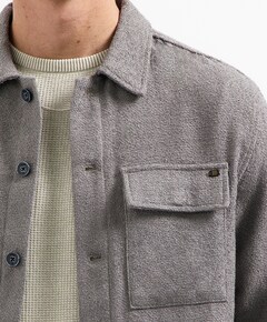 Heren overshirt grijs