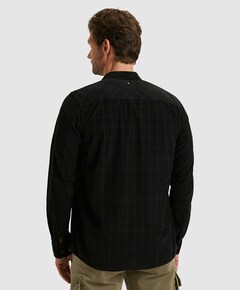 Heren overhemd lange mouw zwart