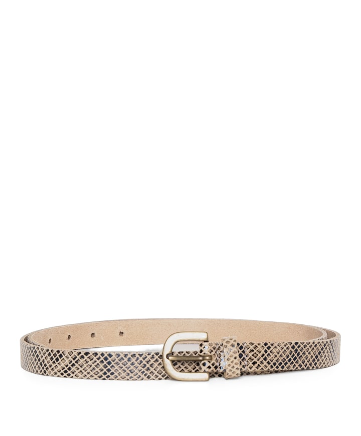 Dames riem beige