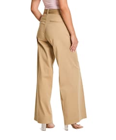 Cloe (Belt) - Cotton Tencel - 444 - dames broek beige