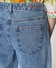 FQKALIA-BERMUDA dames jorts blauw