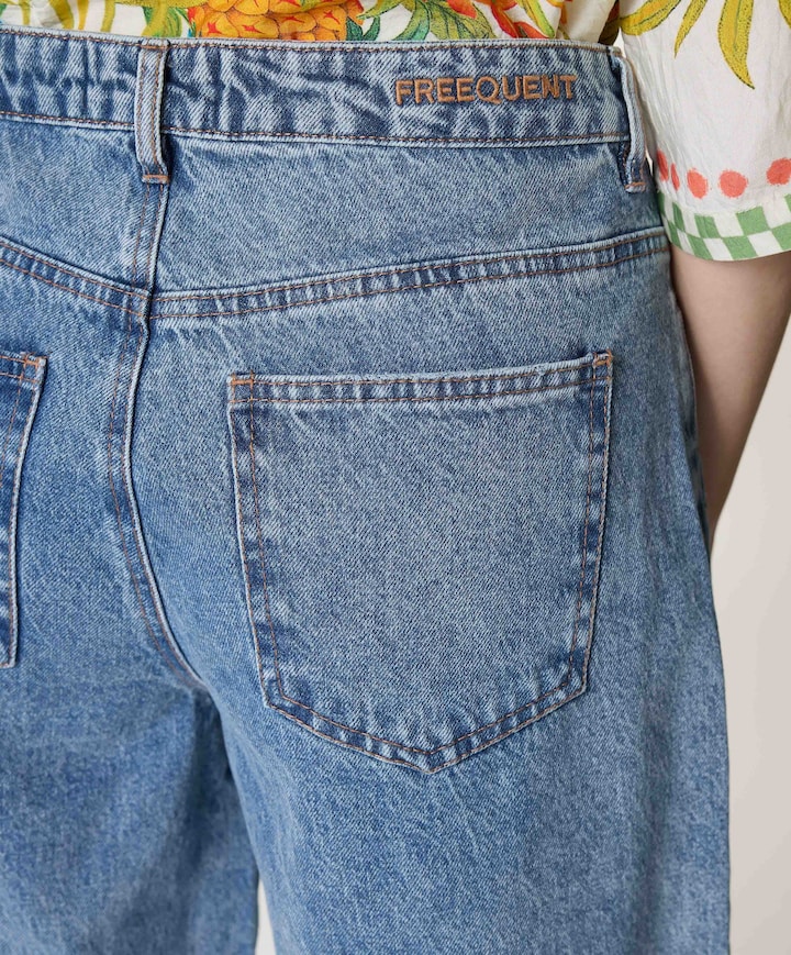 FQKALIA-BERMUDA dames jorts blauw
