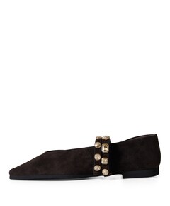 dames ballerina's bruin