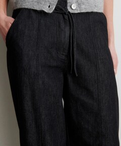 Dera Denim Cargo Trousers dames broek zwart